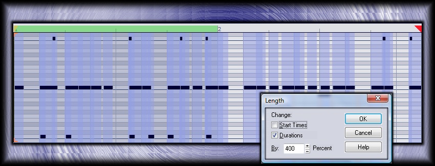 Automated tweaking of selected note length.